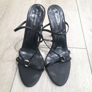 BCBGMaxAzria Black Strappy Heels